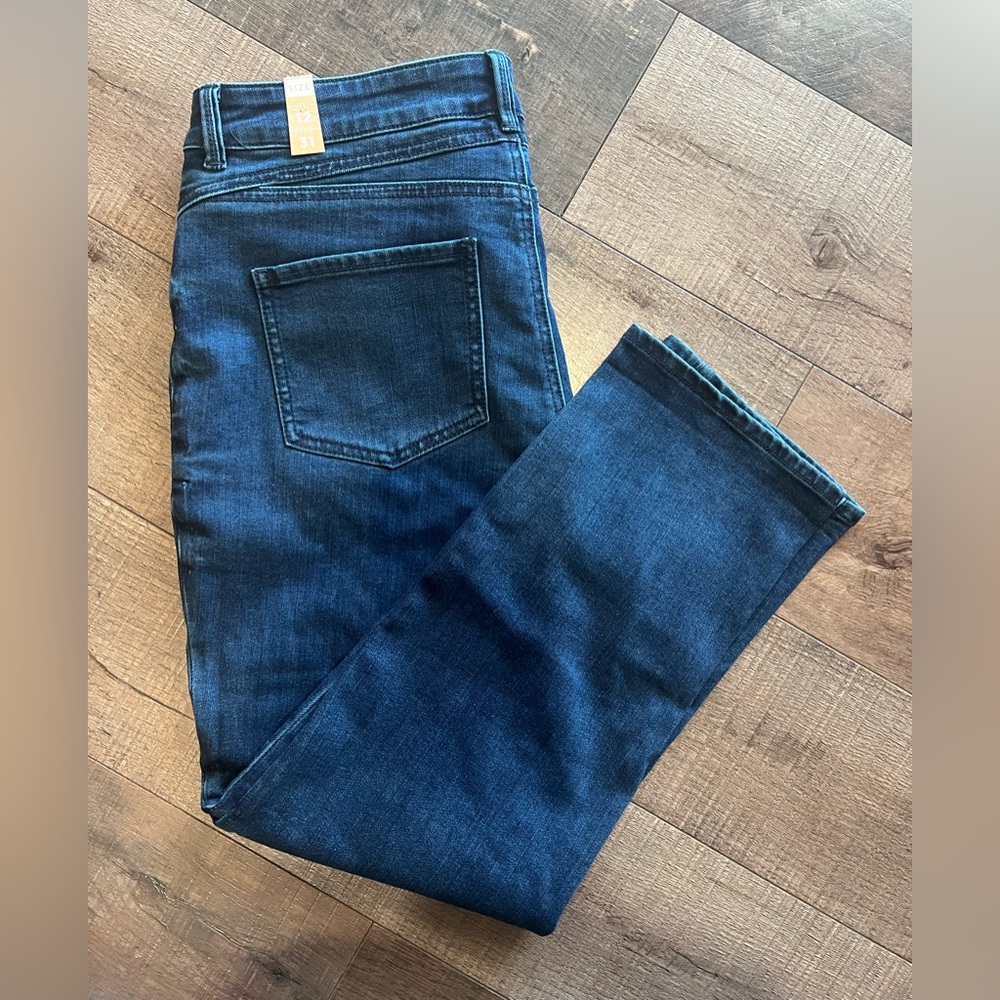 Women’s PrAna Buxton Jeans. NWTs. Sz 12. Crop ankle slim straight.